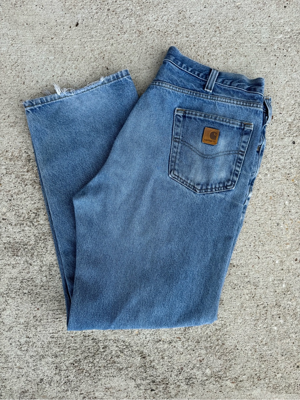 Vintage Carhartt Men’s Relaxed Fit Denim Jeans extra baggy 40x32